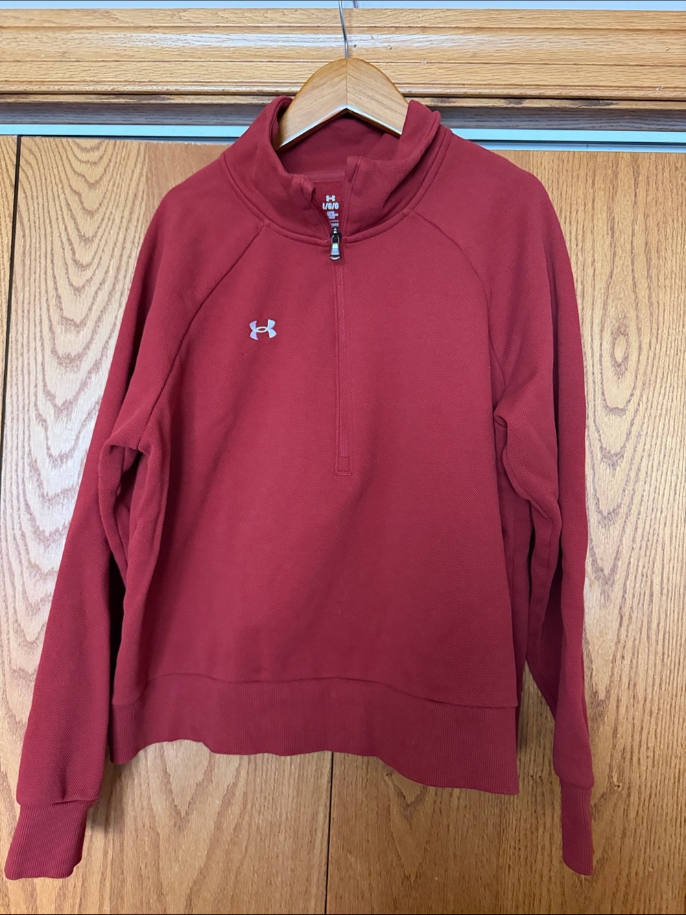 Under Armour Women’s Rust Half-Zip Sweatshirt Size L